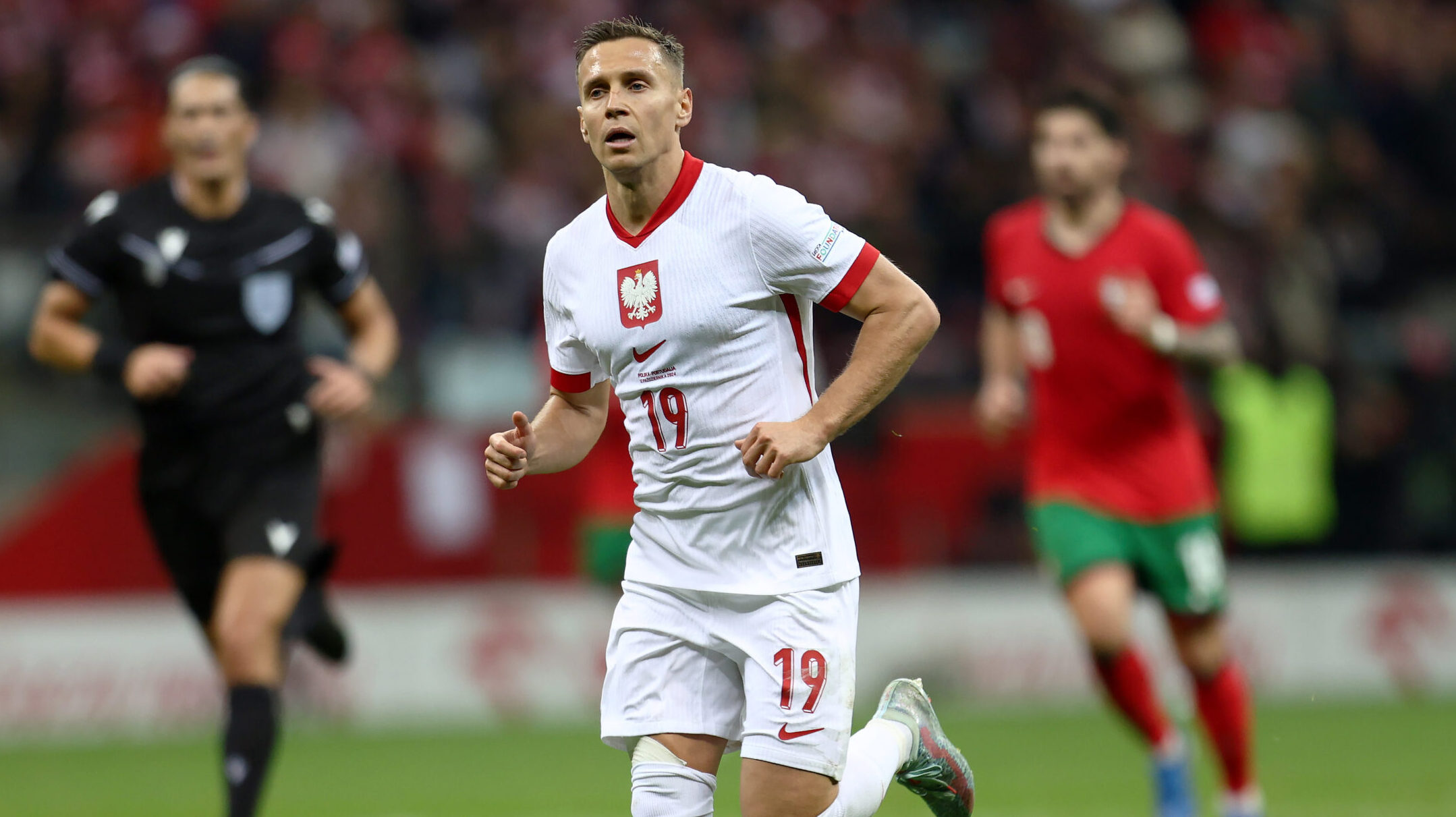 2024.10.12 Warszawa Pilka nozna Liga Narodow UEFA Polska - Portugalia N/z Przemyslaw Frankowski Foto Piotr Matusewicz / PressFocus
2024.10.12 Warszawa
Football UEFA Nations League
Poland - Portugal
Przemyslaw Frankowski
Credit: Piotr Matusewicz / PressFocus