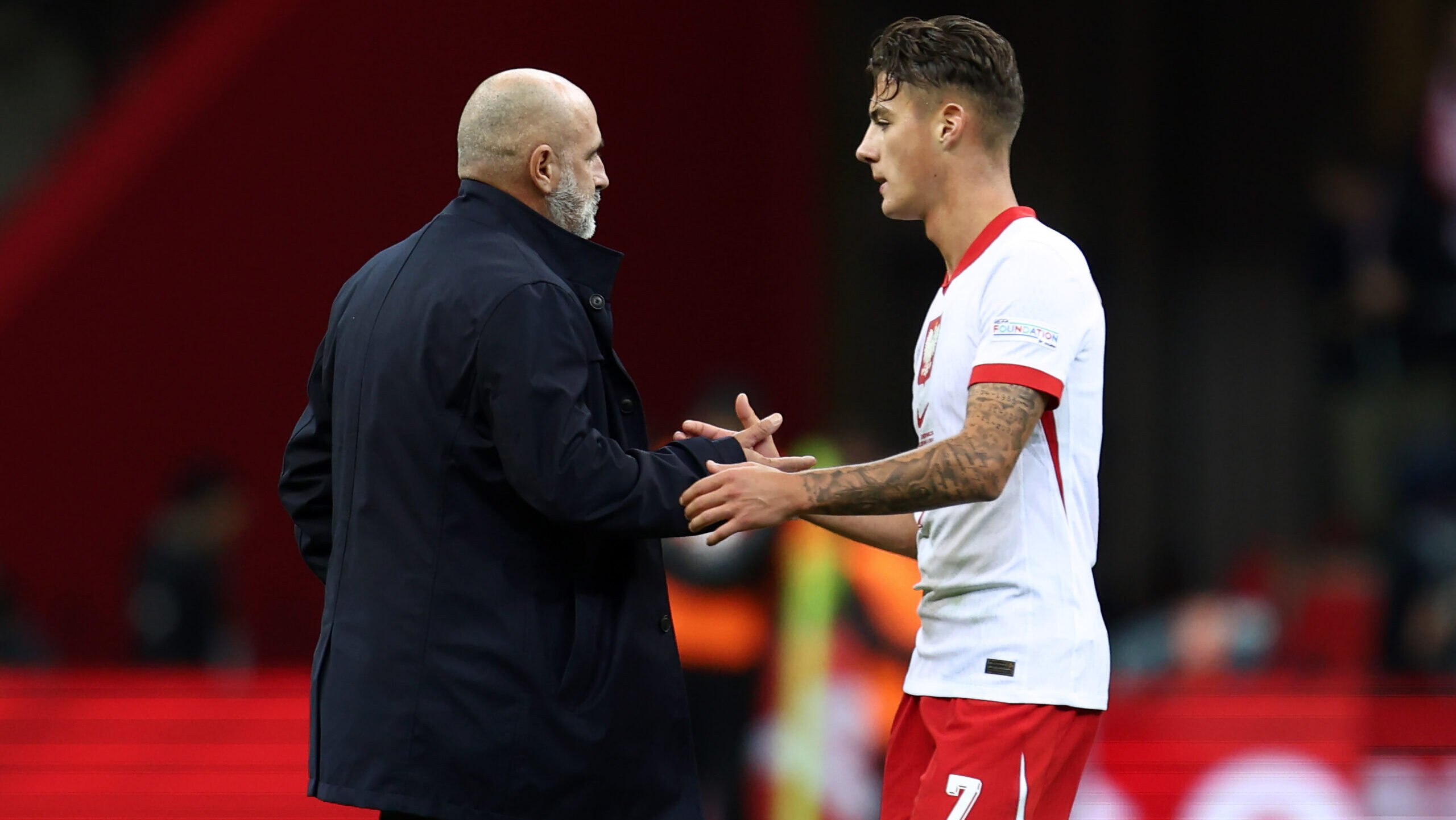 2024.10.15 Warszawa Pilka nozna Liga Narodow UEFA Polska - Chorwacja N/z Michal Probierz Kacper Urbanski Foto Piotr Matusewicz / PressFocus

2024.10.15 Warszawa
Football UEFA Nations League
Poland - Croatia
Michal Probierz Kacper Urbanski 
Credit: Piotr Matusewicz / PressFocus