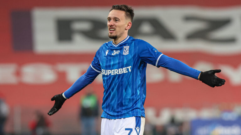 2024.11.10 Poznan
Pilka nozna Ekstraklasa sezon 2024/2025
Lech Poznan -  Legia Warszawa
N/z Afonso Sousa gol radosc bramka
Foto Pawel Jaskolka / PressFocus

2024.11.10 Poznan
Football Polish Ekstraklasa season 2024/2025
Lech Poznan - Legia Warszawa
Credit: Pawel Jaskolka / PressFocus
