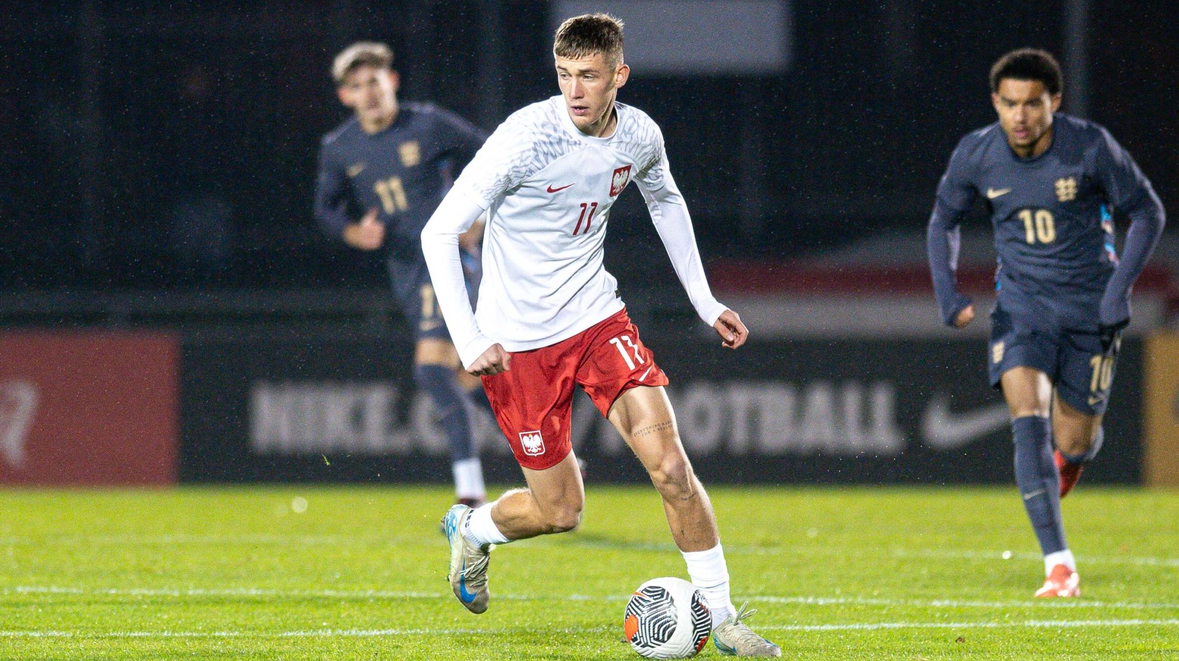 2024.11.19 Pulawy Pilka nozna Reprezentacja Polski Elite League U20  Sezon 2024/2025 Polska - Anglia N/z  wiktor nowak Foto Kacper Pacocha / PressFocus 

2024.11.19 Pulawy Football Polish National Team U20 Elite League U20 2024/2025 season Poland - England  Credit: Kacper Pacocha / PressFocus