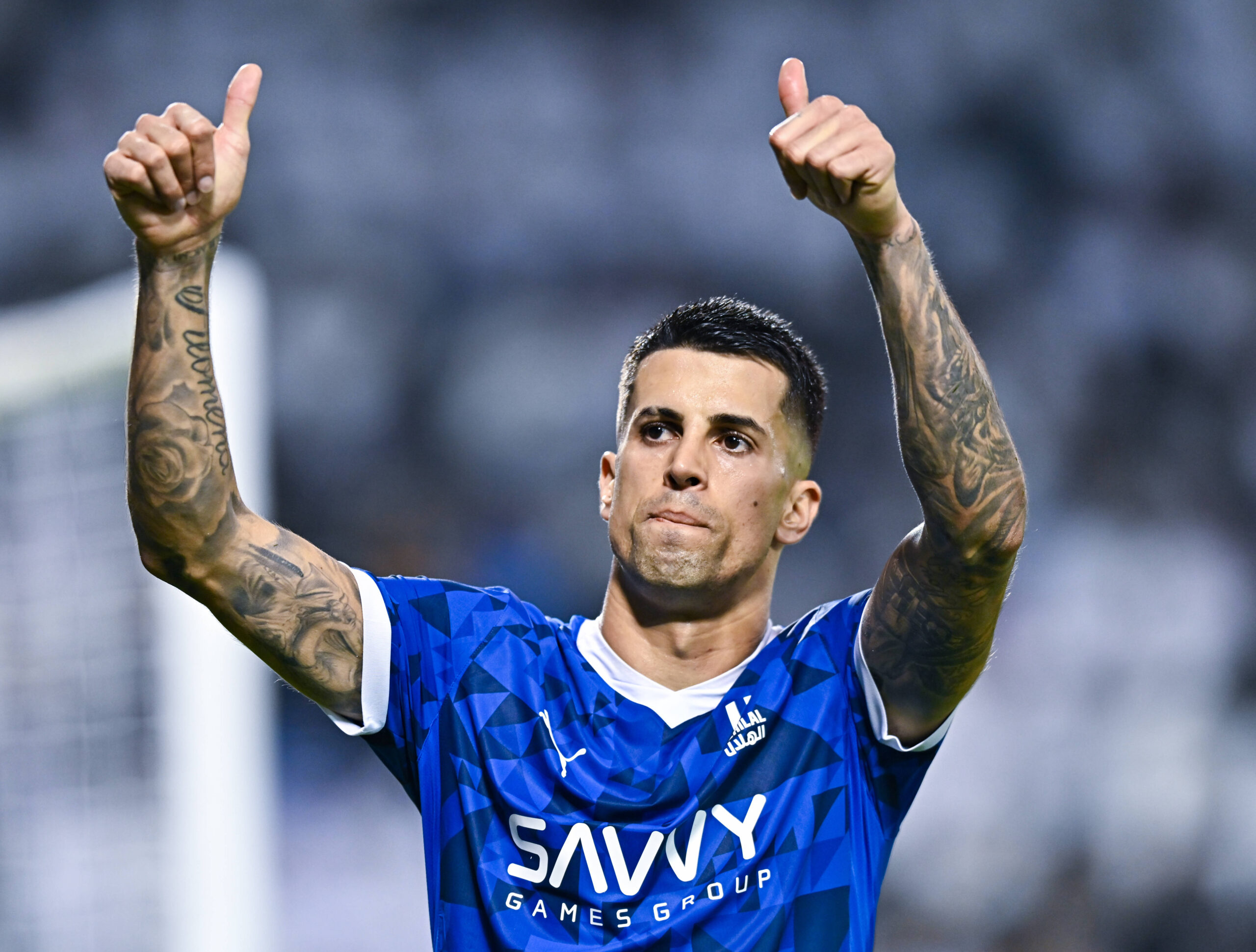 AFC CHAMPIONS LEAGUE ELITE, AL SADD SC QTR V AL HILAL SFC KSA Joao Cancelo of Al Hilal SFC applauds the fans after the AFC Champions League elite west football match between Qatar s Al Sadd SC and Saudi Arabia s Al Hilal SFC at Jassim Bin Hamad Stadium in Doha, Qatar, on November 26, 2024 DOHA Qatar Copyright: xNAUSHADx
2024.11.27 DOHA
pilka nozna azjatycka liga mistrzow
Al Sadd SC - Al Hilal SFC
Foto IMAGO/PressFocus

!!! POLAND ONLY !!!