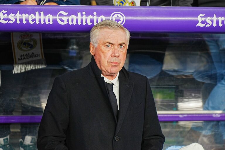 Spanish La Liga EA Sports soccer match Real Valladolid vs Real Madrid at Jose Zorrilla Stadium in Valladolid, Spain 25 January 2025
Ancelotti

(Photo by Cordon Press/Sipa USA)
2025.01.25 Valladolid
pilka nozna liga hiszpanska
Ral Valladolid - Real Madryt
Foto Cordon Press/SIPA USA/PressFocus

!!! POLAND ONLY !!!
