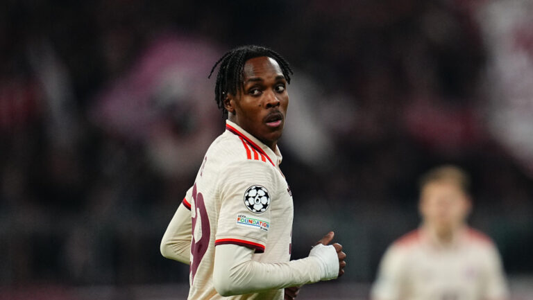January 29 2025: Mathys Tel (Bayern Munich)  looks on during a UEFA Champions League MD8 game, Bayern Munich vs Slovan Bratislava, at Allianz Arena, Munich, Germany. Ulrik Pedersen/CSM/Sipa USA (Credit Image: © Cal Sport Media/Sipa USA)
2025.01.29 Monachium
pilka nozna Liga Mistrzow
Bayern Monachium - Slovan Bratyslawa
Foto Ulrik Pedersen/Cal Sport Media/SIPA USA/PressFocus

!!! POLAND ONLY !!!