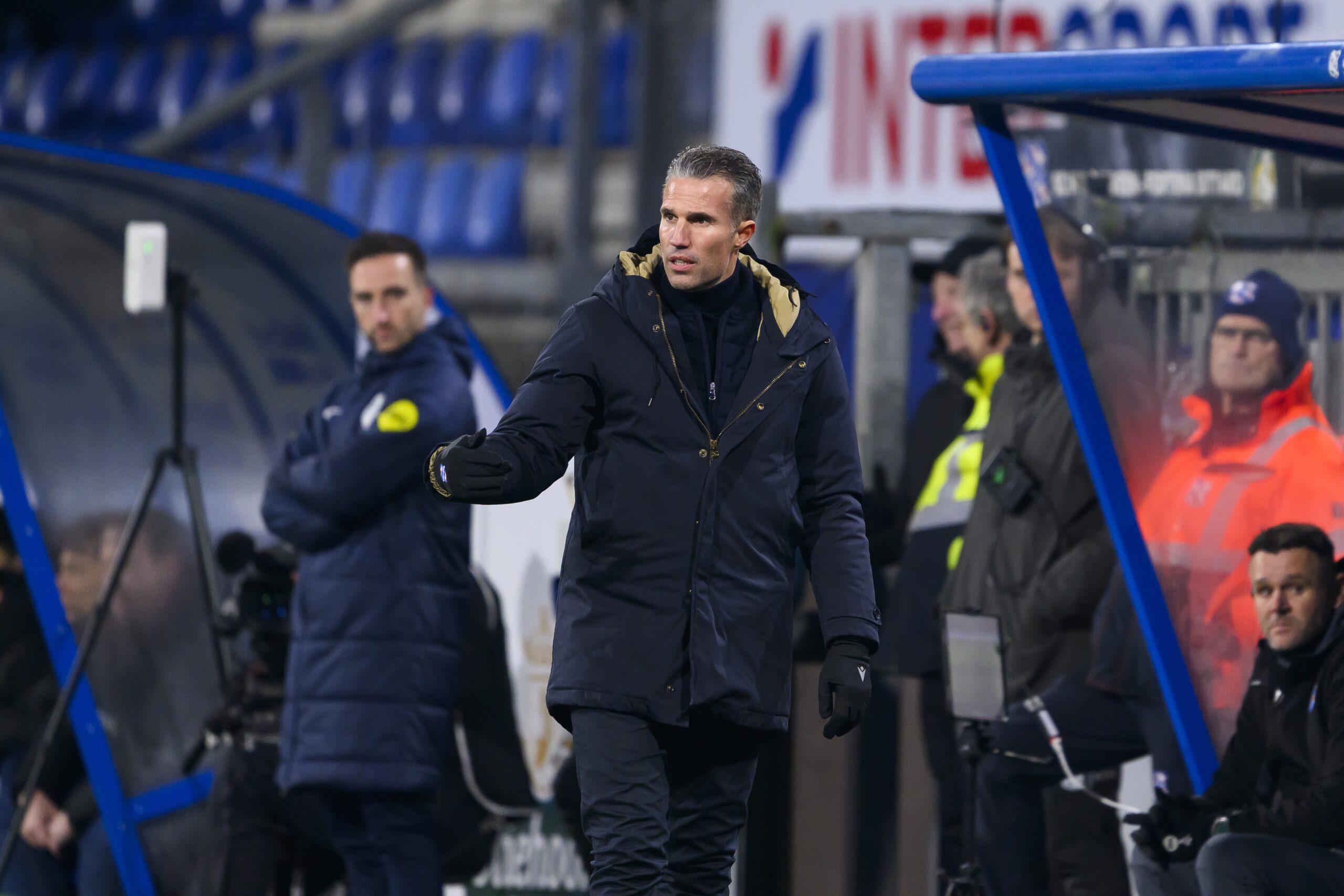 2/1/2025 - HEERENVEEN - SC Heerenveen coach Robin van Persie during the Dutch Eredivisie match between SC Heerenveen and Fortuna Sittard at Abe Lenstra Stadium on Feb. 1, 2025 in Heerenveen, Netherlands. ANP COR LASKER /ANP/Sipa USA
2025.02.01 Heerenveen
pilka nozna  liga holenderska
SC Heerenveen - Fortuna Sittard
Foto ANP/SIPA USA/PressFocus

!!! POLAND ONLY !!!