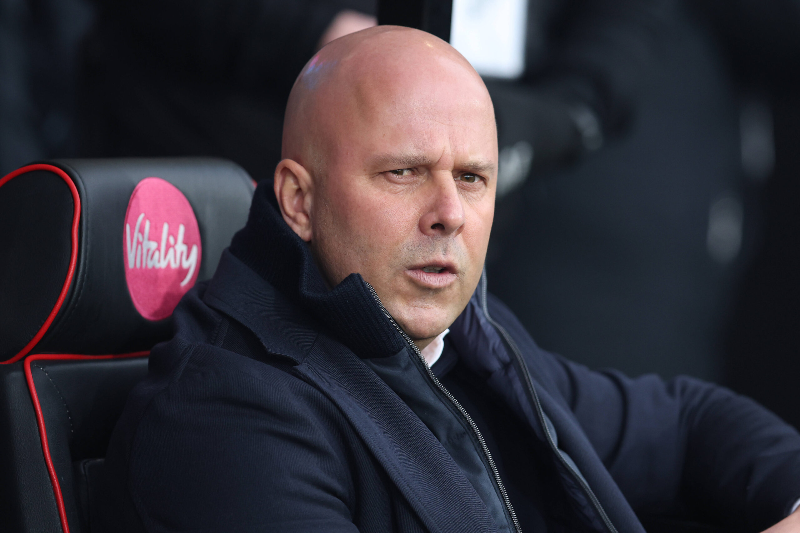 Bournemouth, England, 1st February 2025. Arne Slot, manager of Liverpool during the Premier League match at the Vitality Stadium, Bournemouth. Picture credit should read: Paul Terry / Sportimage EDITORIAL USE ONLY. No use with unauthorised audio, video, data, fixture lists, club/league logos or live services. Online in-match use limited to 120 images, no video emulation. No use in betting, games or single club/league/player publications. SPI_017_PT_Bournemouth_Liverpool SPI-3648-0017
2025.02.01 Bournemouth
pilka nozna liga angielska
AFC Bournemouth - Liverpool
Foto IMAGO/PressFocus

!!! POLAND ONLY !!!