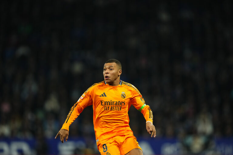 Kylian Mbappe of Real Madrid during the La Liga match between RCD Espanyol and Real Madrid played at RCDE Stadium on February 1, 2025 in Barcelona, Spain. (Photo by Bagu Blanco / PRESSINPHOTO)
2025.02.02 Barcelona
pilka nozna liga hiszpanska
RCD Espanyol - Real Madryt
Foto pressinphoto/SIPA USA/PressFocus

!!! POLAND ONLY !!!