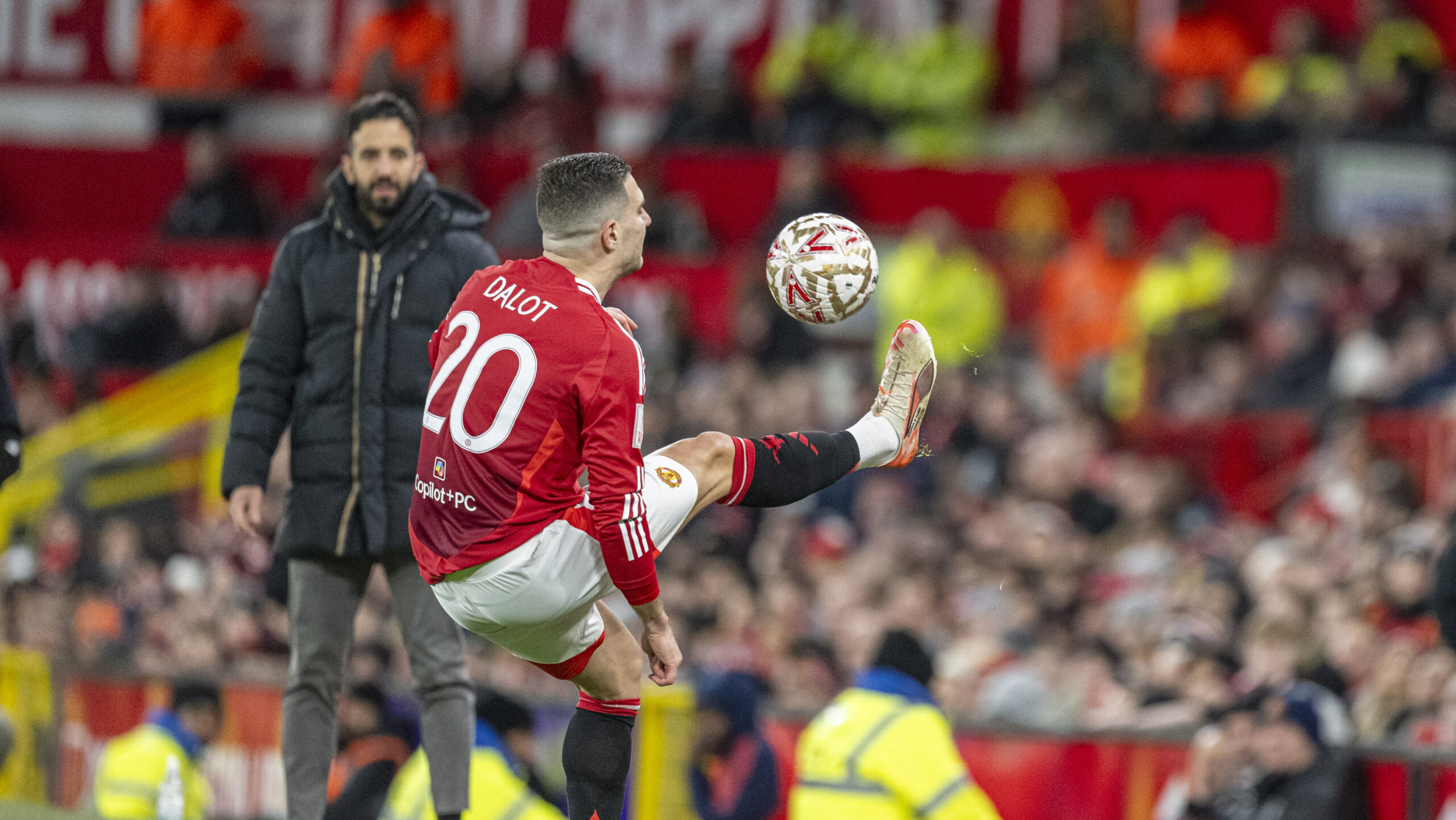 Manchester, England, February 7th 2025: Diogo Dalot of Manchester United during the FA Cup 4th Round football match between Manchester United and Leicester City at Old Trafford in Manchester, England on February 7, 2025.  (Richard Callis/Sports Press Photo / SPP) (Photo by Richard Callis/Sports Press Photo / SPP/Sipa USA)

07.02.2025 Manchester
pilka nozna puchar anglii
Manchester United FC - Leicester City FC
FOTO Richard Callis/Sports Press Photo / SPP / SipaUSA / PressFocus

POLAND ONLY!!