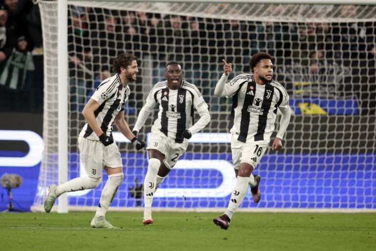 2/11/2025 - TURINE - Weston McKennie of Juventus FC celebrates the 1-0 during the UEFA Champions league playoff match between Juventus FC and PSV Eindhoven at Allianz Stadium on Feb. 11, 2025 in Turin, Italy. ANP JEROEN PUTMANS /ANP/Sipa USA
2025.02.11 Turyn
pilka nozna Liga Mistrzow
Juventus Turyn - PSV Eindhoven
Foto ANP/SIPA USA/PressFocus

!!! POLAND ONLY !!!