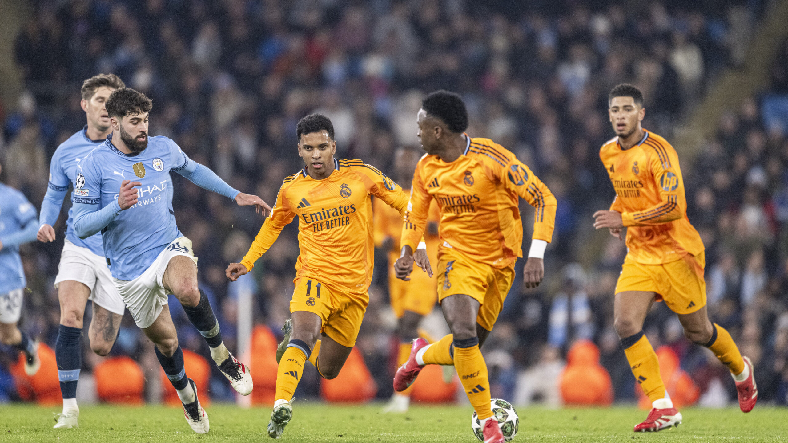 Rodrigo of Real Madrid during the UEFA Champions League 2024/25 football match between Real Madrid and Manchester City at the Etihad Stadium in Manchester  (Richard Callis/SPP) (Photo by Richard Callis/SPP/Sipa USA)
2025.02.11 Manchester
pilka nozna Liga Mistrzow
Manchester City - Real Madryt
Foto Richard Callis/SPP/SIPA USA/PressFocus

!!! POLAND ONLY !!!