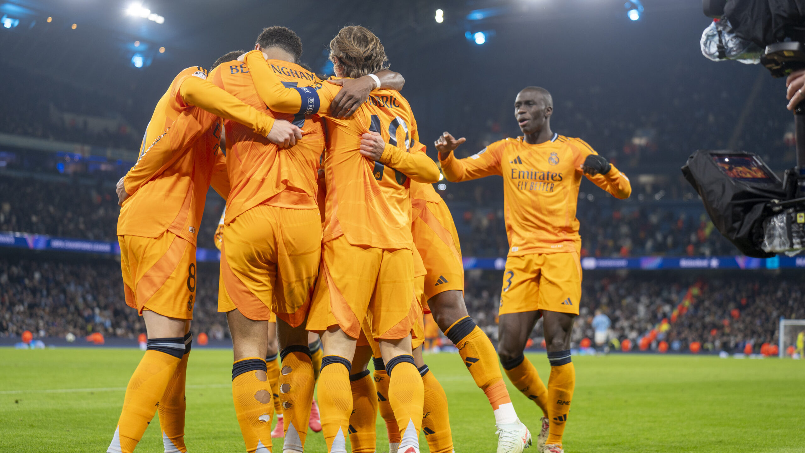 Brahim Diaz of Real Madrid celebrates after scoring goal during the UEFA Champions League 2024/25 football match between Real Madrid and Manchester City at the Etihad Stadium in Manchester  (Richard Callis/SPP) (Photo by Richard Callis/SPP/Sipa USA)
2025.02.11 Manchester
pilka nozna Liga Mistrzow
Manchester City - Real Madryt
Foto Richard Callis/SPP/SIPA USA/PressFocus

!!! POLAND ONLY !!!