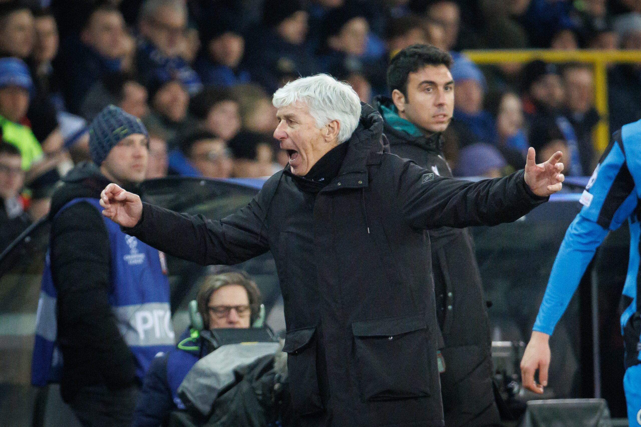 Atalanta&#039;s head coach Gian Piero Gasperini pictured during a soccer game between Belgian soccer team Club Brugge KV and Italian club Atalanta Bergamo, on Wednesday 12 February 2025 in Brugge, in the first leg of the Knockout phase play-offs of the UEFA Champions League competition. BELGA PHOTO KURT DESPLENTER (Photo by KURT DESPLENTER/Belga/Sipa USA)
2025.02.12 Brugge
pilka nozna Liga Mistrzow
Club Brugge KV - Atalanta Bergamo
Foto Belga/SIPA USA/PressFocus

!!! POLAND ONLY !!!
