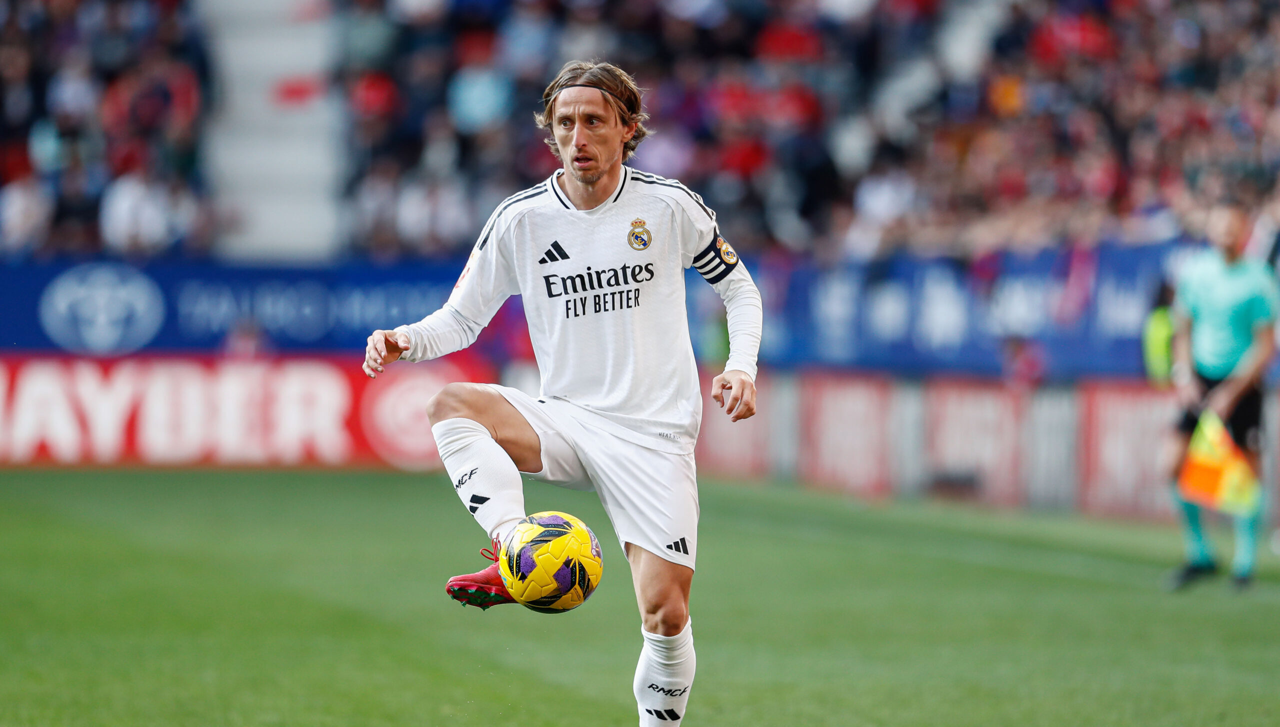 Luka Modric of Real Madrid during the Spanish championship La Liga football match between CA Osasuna and Real Madrid on February 15, 2025 at El Sadar Stadium in Pamplona, Spain (Photo by /Sipa USA)
2025.02.15 Pampeluna
pilka nozna liga hiszpanska
Osasuna Pampeluna - Real Madryt
Foto IPA/SIPA USA/PressFocus

!!! POLAND ONLY !!!