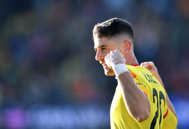 2025.02.22 Kielce
Pilka nozna PKO BP Ekstraklasa Sezon 2024/2025
Korona Kielce - Slask Wroclaw
N/z Adrian Dalmau radosc gol bramka 1-0
Foto Norbert Barczyk / PressFocus

2025.02.22 Kielce
Football Polish PKO BP Ekstraklasa League Season 2024/2025
Adrian Dalmau radosc gol bramka 1-0
Credit: Norbert Barczyk / PressFocus