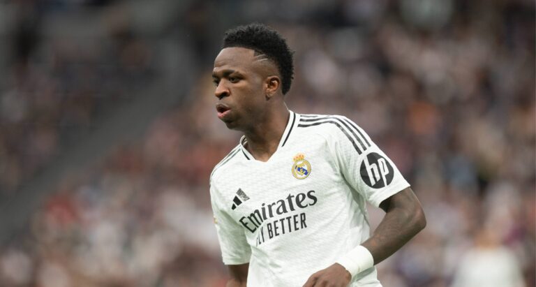 Spanish La Liga EA Sports soccer match Real Madrid vs Girona at Santiago Bernabeu Stadium in Madrid, 23 February 2025
Vinicius Jr

(Photo by Cordon Press/Sipa USA)
2025.02.23 Madryt
pilka nozna liga hiszpanska
Real Madryt - Girona FC
Foto Cordon Press/SIPA USA/PressFocus

!!! POLAND ONLY !!!