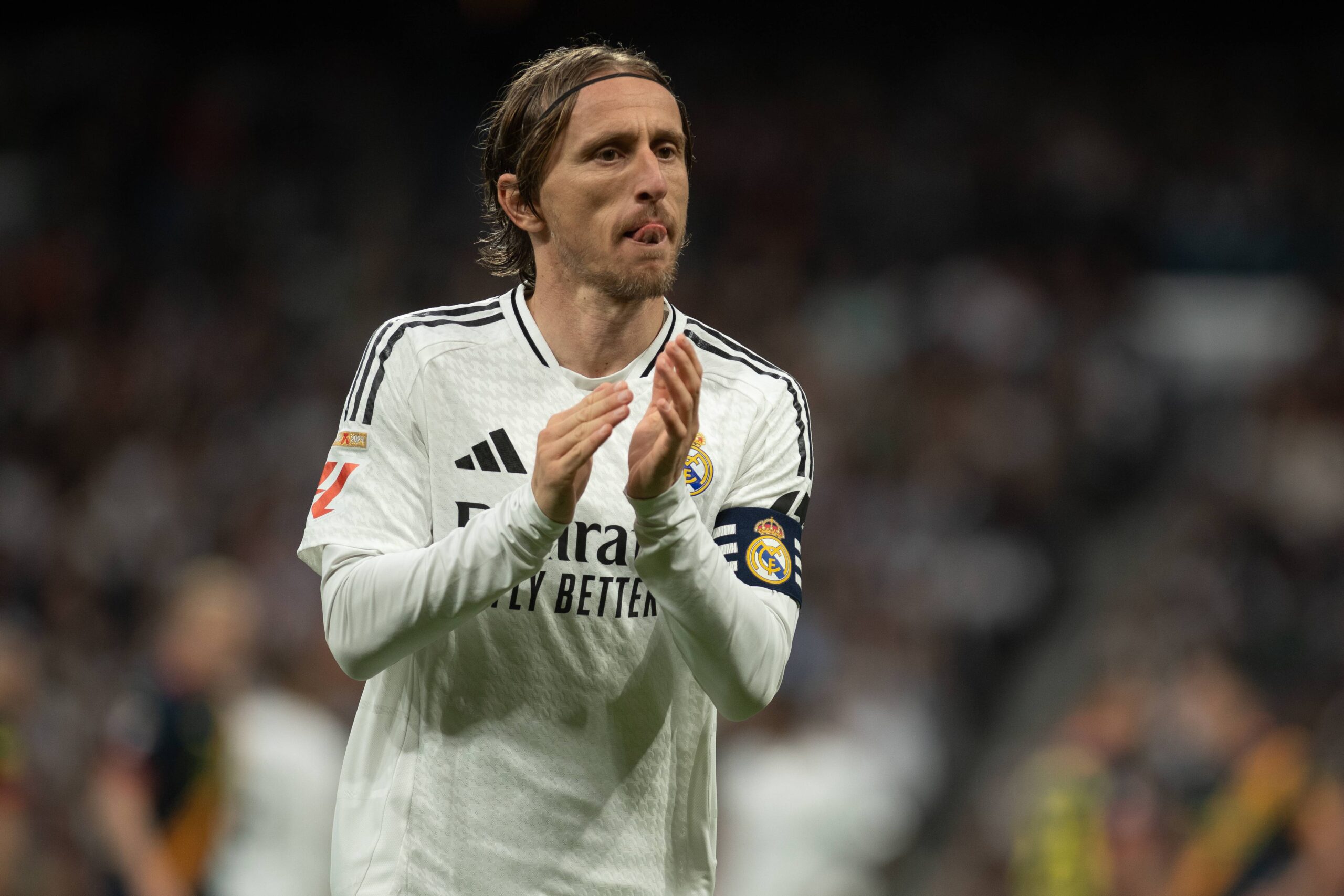 Spanish La Liga EA Sports soccer match Real Madrid vs Girona at Santiago Bernabeu Stadium in Madrid, 23 February 2025
Modric

(Photo by Cordon Press/Sipa USA)
2025.02.23 Madryt
pilka nozna liga hiszpanska
Real Madryt - Girona FC
Foto Cordon Press/SIPA USA/PressFocus

!!! POLAND ONLY !!!