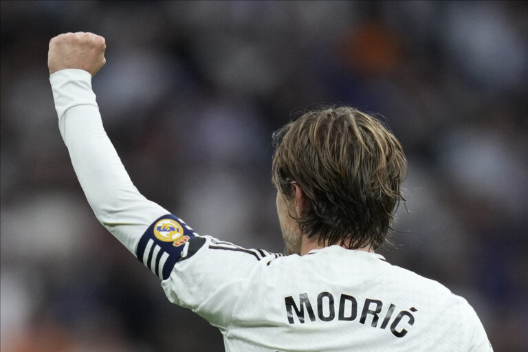 Luka Modric of Real Madrid CF during the La Liga EA Sports match between Real Madrid and Girona played at Santiago Bernabeu Stadium on 23 February, 2025 in Madrid, Spain. (Photo by Cesar Cebolla / PRESSINPHOTO)
2025.02.23 Madryt
pilka nozna liga hiszpanska
Real Madryt - Girona FC
Foto Cesar Cebolla/PRESSINPHOTO/SIPA USA/PressFocus

!!! POLAND ONLY !!!