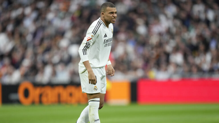 Kylian Mbappe of Real Madrid CF during the La Liga EA Sports match between Real Madrid and Girona played at Santiago Bernabeu Stadium on 23 February, 2025 in Madrid, Spain. (Photo by Cesar Cebolla / PRESSINPHOTO)
2025.02.23 Madryt
pilka nozna liga hiszpanska
Real Madryt - Girona FC
Foto Cesar Cebolla/PRESSINPHOTO/SIPA USA/PressFocus

!!! POLAND ONLY !!!
