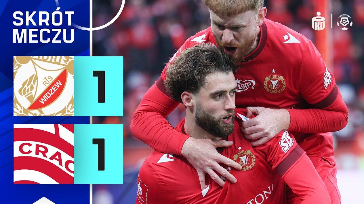 SKRÓT MECZU: Widzew Łódź 1:1 Cracovia