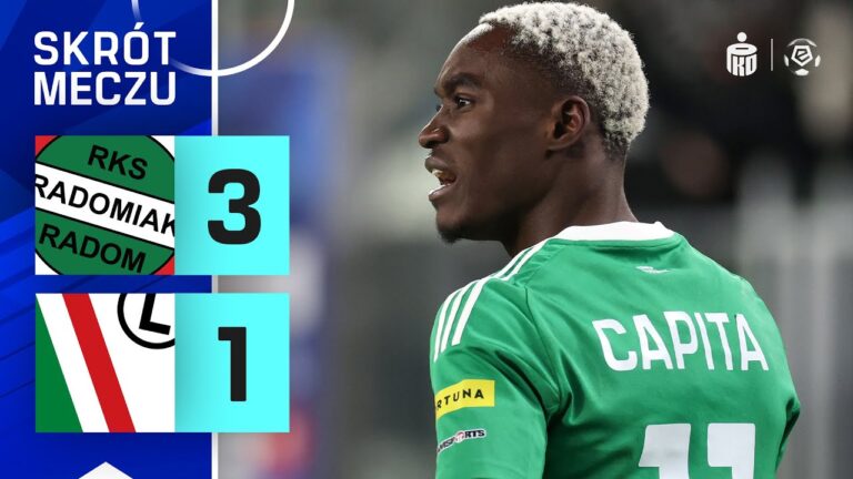 SKRÓT MECZU: Radomiak Radom 3:1 Legia Warszawa