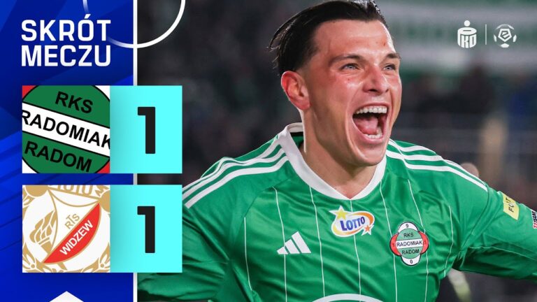 SKRÓT MECZU: Radomiak 1:1 Widzew Łódź