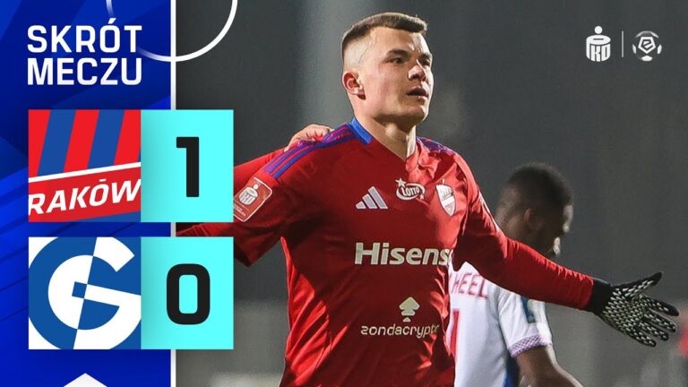SKRÓT MECZU: Raków Częstochowa 1:0 Górnik Zabrze