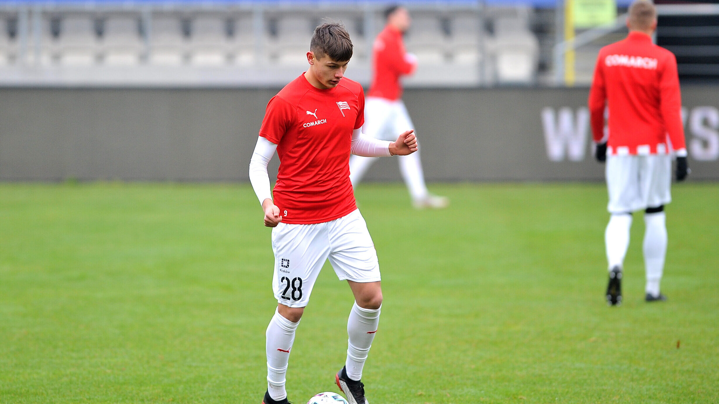 2021.01.01 Krakow
Pilka nozna, PKO BP Ekstraklasa, sezon 2020/2021, Trening Noworoczny Cracovii
Cracovia Krakow - Cracovia II Krakow
N/z Jan Ziewiec
Foto Krzysztof Porebski / PressFocus

2021.01.01 Krakow
Football, Polish top league - first level, 2020/21 season, New Years training of Cracovia
Cracovia Krakow - Cracovia II Krakow
Jan Ziewiec
Credit: Krzysztof Porebski / PressFocus
