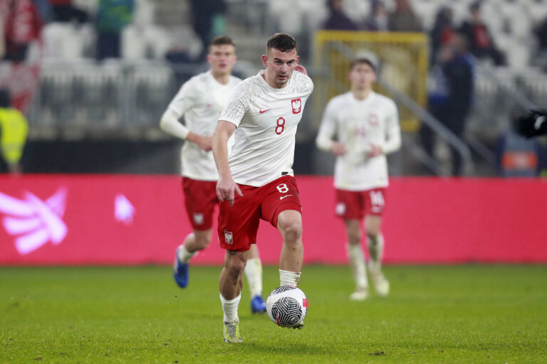 2023.11.17 LODZ STADION MIEJSKI ALEJA UNII
MECZ PILKA NOZNA U21 REPREZENTACJA POLSKI ELIMINACJE MISTRZOSTW EUROPY
POLSKA vs IZRAEL
N/Z KACPER KOZLOWSKI 
Foto Artur Kraszewski / APPA / PressFocus