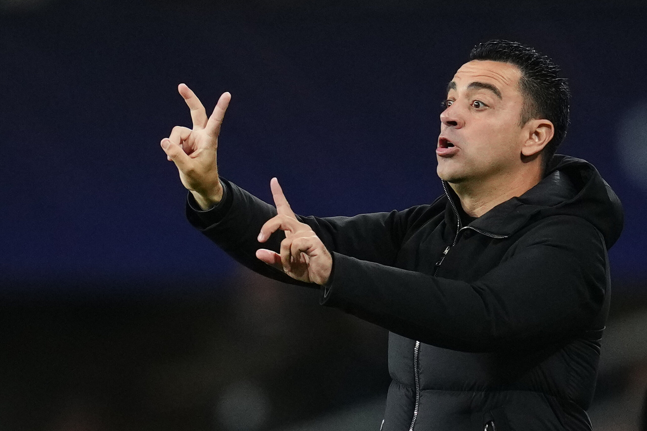 FC Barcelona head coach Xavi Hernandez during the UEFA Champions League match, Quarter-finals, second leg, between FC Barcelona v Paris Saint Germain PSG played at Lluis Companys Stadium on April 16, 2024 in Barcelona Spain. (Photo by Bagu Blanco / pressinphoto / Sipa USA)PHOTO)
2024.04.16 Barcelona
pilka nozna liga mistrzow
FC Barcelona - Paris Saint Germain
Foto pressinphoto/SIPA USA/PressFocus

!!! POLAND ONLY !!!