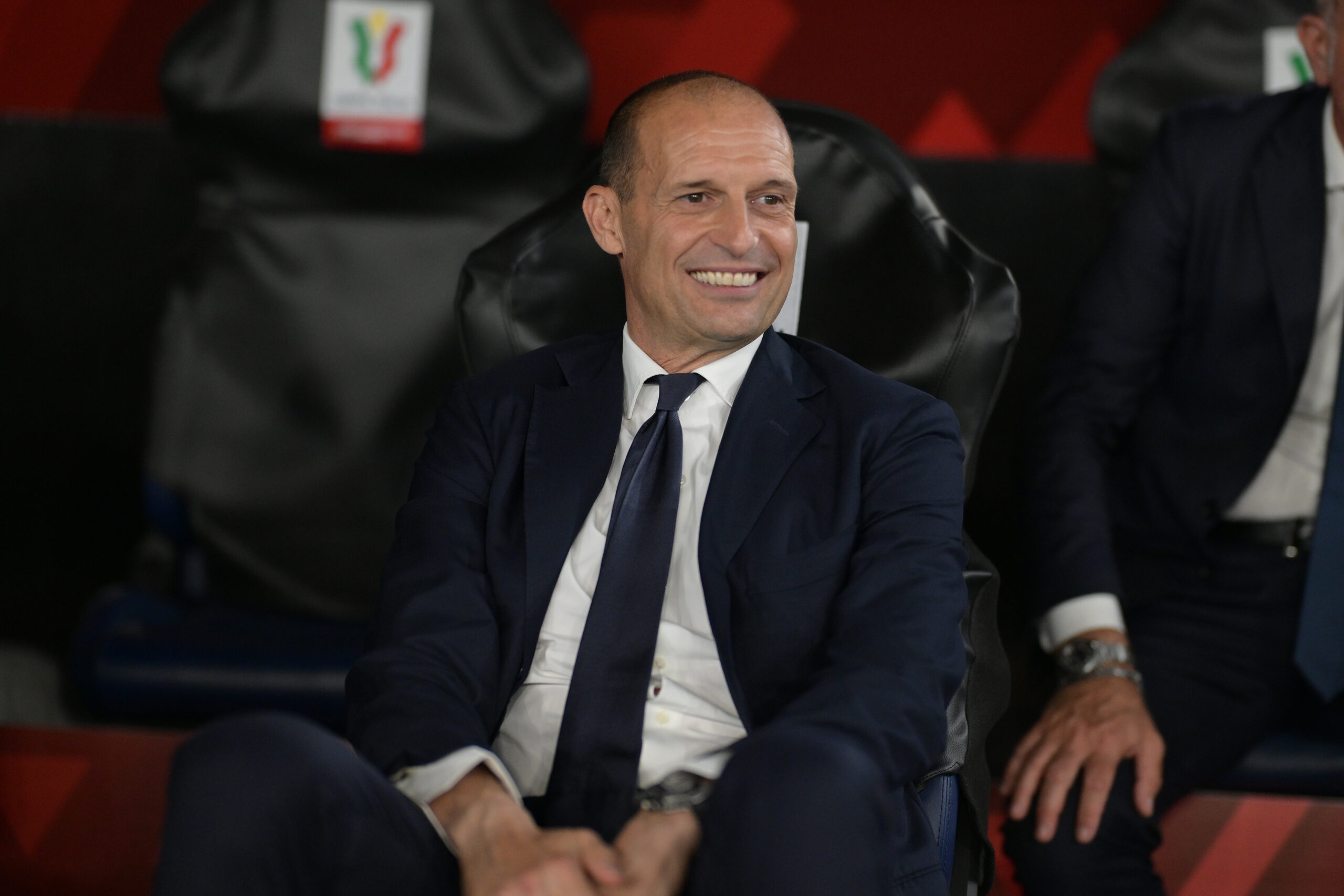JuventusÕ head coach Massimiliano Allegri during the Italian Cup final soccer match between Atalanta and Juventus at Rome&#039;s Olympic Stadium, Italy, Wednesday, May 15, 2024. (Alfredo Falcone/LaPresse) (Photo by Alfredo Falcone/LaPresse/Sipa USA)
2024.05.15 Rzym
pilka nozna Puchar Wloch , final
Atalanta Bergamo - Juventus Turyn
Foto Alfredo Falcone/LaPresse/SIPA USA/PressFocus

!!! POLAND ONLY !!!