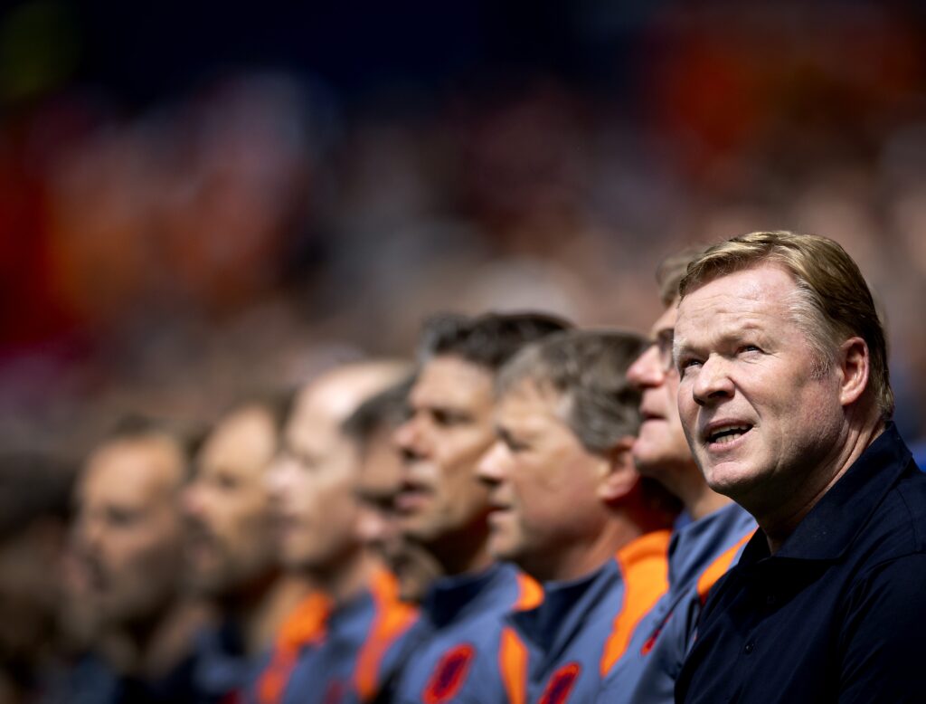 6/16/2024 - HAMBURG - National coach Ronald Koeman during the UEFA EURO 2024 group D match between Poland and the Netherlands at the Volksparkstadion on June 16, 2024 in Hamburg, Germany. ANP KOEN VAN WEEL /ANP/Sipa USA
2024.06.16 UEFA EURO 2024
pilka nozna mistrzostwa Europy UEFA Euro 2024
Polska - Holandia
Foto ANP/SIPA USA/PressFocus

!!! POLAND ONLY !!!