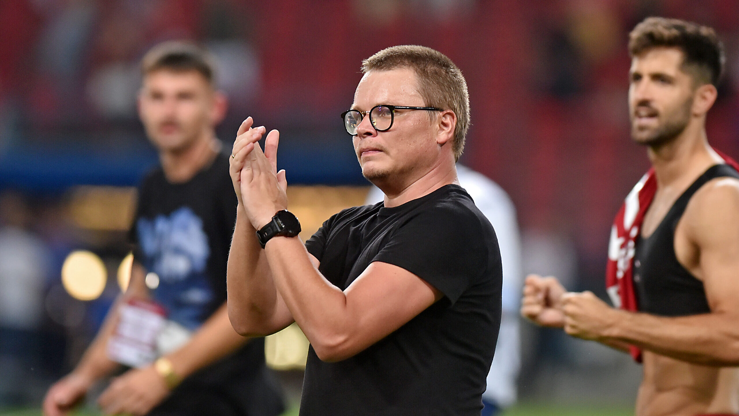 2024.08.15 Krakow
Pilka nozna, UEFA Liga Konferencji, sezon 2024/2025
Wisla Krakow - Spartak Trnawa
N/z Pilkarze Wisly, radosc po meczu, Jaroslaw Krolewski
Foto Krzysztof Porebski / PressFocus

2024.08.15 Krakow
Football, UEFA Conference League, 2024/25 season
Wisla Krakow - Spartak Trnava
Pilkarze Wisly, radosc po meczu, Jaroslaw Krolewski
Credit: Krzysztof Porebski / PressFocus