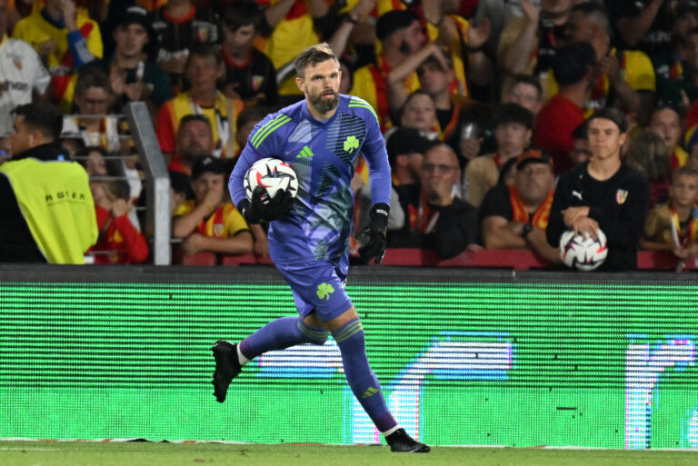 goalkeeper Bartlomiej Dragowski (69) of Panathinaikos pictured during the Conference League play off first leg game in the 2024-2025 season between Racing Club de Lens and Panathinaikos on August 22 , 2024 in Lens, France. (Photo by David Catry / Sportpix )
2024.08.22 Lens
pilka nozna liga konferencji
RC Lens - Panathinaikos
Foto David Catry/SIPA USA/PressFocus

!!! POLAND ONLY !!!