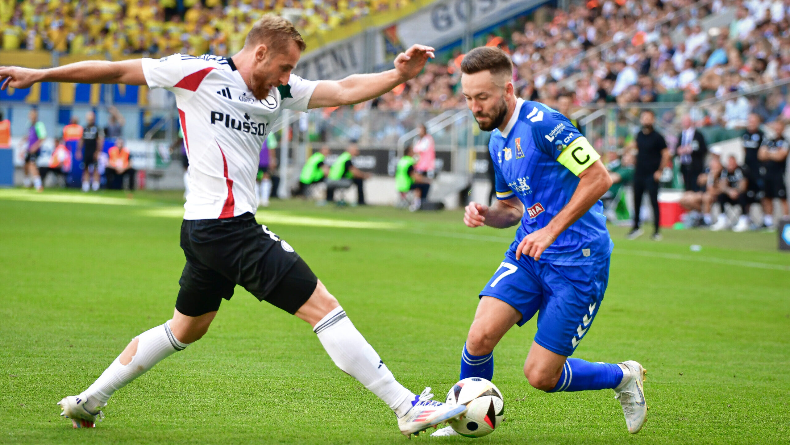 2024.09.01 Warszawa
pilka nozna PKO Ekstraklasa sezon 2024/2025
Legia Warszawa - Motor Lublin
N/z Rafal Augustyniak Piotr Ceglarz
Foto Pawel Bejnarowicz / PressFocus

2024.09.01 Warszawa
Football - Polish PKO Ekstraklasa season 2024/2025
Legia Warszawa - Motor Lublin
Rafal Augustyniak Piotr Ceglarz
Credit: Pawel Bejnarowicz / PressFocus