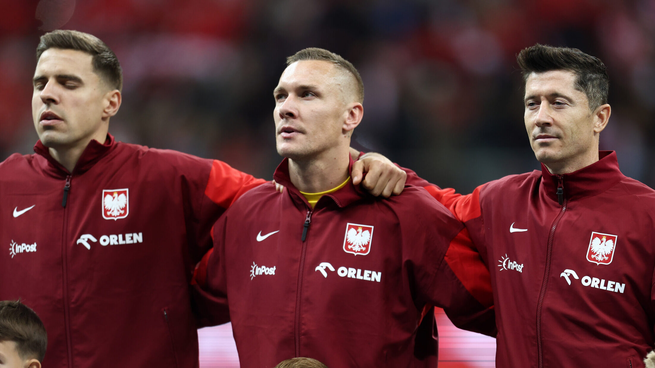 2024.10.12 Warszawa Pilka nozna Liga Narodow UEFA Polska - Portugalia N/z Jan Bednarek Lukasz Skorupski Robert Lewandowski Foto Piotr Matusewicz / PressFocus

2024.10.12 Warszawa
Football UEFA Nations League
Poland - Portugal
Jan Bednarek Lukasz Skorupski Robert Lewandowski 
Credit: Piotr Matusewicz / PressFocus