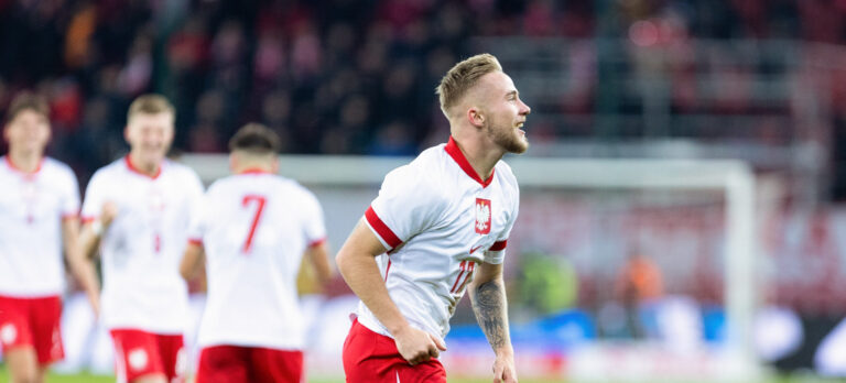 2024.10.15 Lodz Pilka Nozna 2025 UEFA Mistrzostwa Europy U21 Kwalifikacje  Polska - Niemcy  N/z Mariusz Fornalczyk Radosc Gol Foto Dawid Figura / PressFocus 

2024.10.15 Lodz Football 2025 UEFA European Under-21 Championship Qualifying Poland - Germany Mariusz Fornalczyk Joy Gol Credit: Dawid Figura / PressFocus