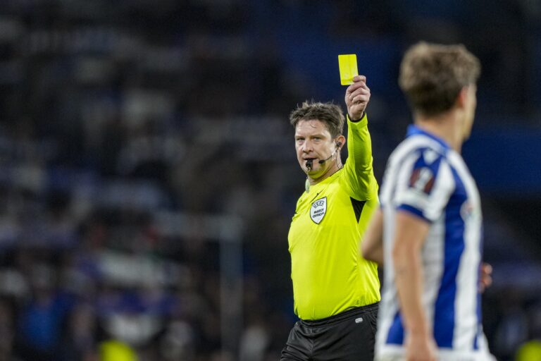 SAN SEBASTIAN, 28-11-2024 , Reale Arena , football, UEFA Europa League, season 2024 / 2025, Match between Real Sociedad and Ajax , Referee Matej Jug (Photo by Pro Shots/Sipa USA)
2024.11.28 San Sebastian
pilka nozna liga Europy
Real Sociedad San Sebastian - Ajax Amsterdam
Foto Pro Shots Photo Agency/SIPA USA/PressFocus

!!! POLAND ONLY !!!