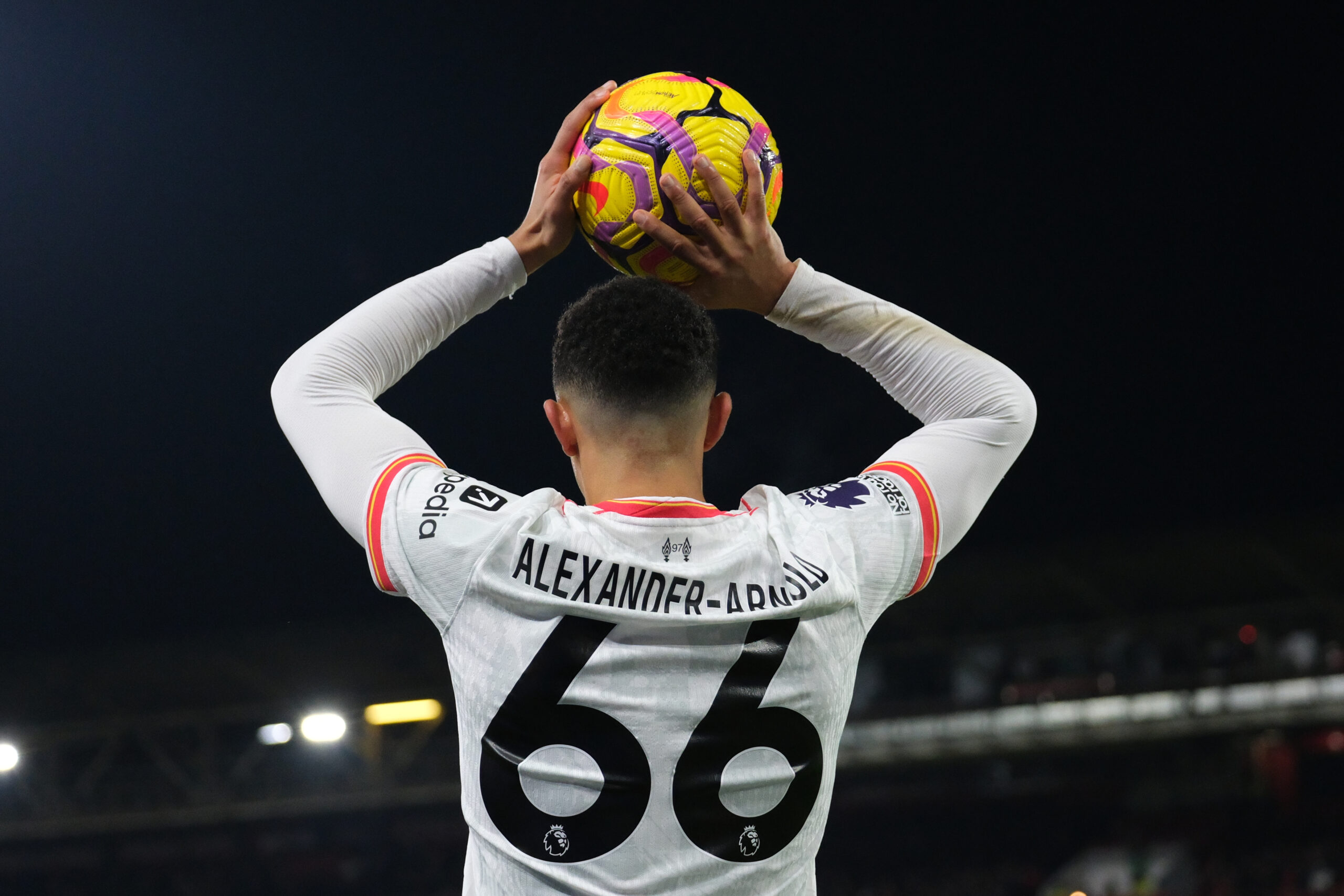 Nottingham, England - January 14th: Trent Alexander Arnold of Liverpool taking a throw in during the Premier League 2024/25 football match between Nottingham Forest FC and Liverpool FC at City Ground on January 14th, 2025 in Nottingham, England.  (Paul Bonser / SPP) (Photo by Paul Bonser / SPP/Sipa USA)
2025.01.14 Nottingham
pilka nozna liga angielska
Nottingham Forest FC - Liverpool FC
Foto Paul Bonser / SPP/SIPA USA/PressFocus

!!! POLAND ONLY !!!