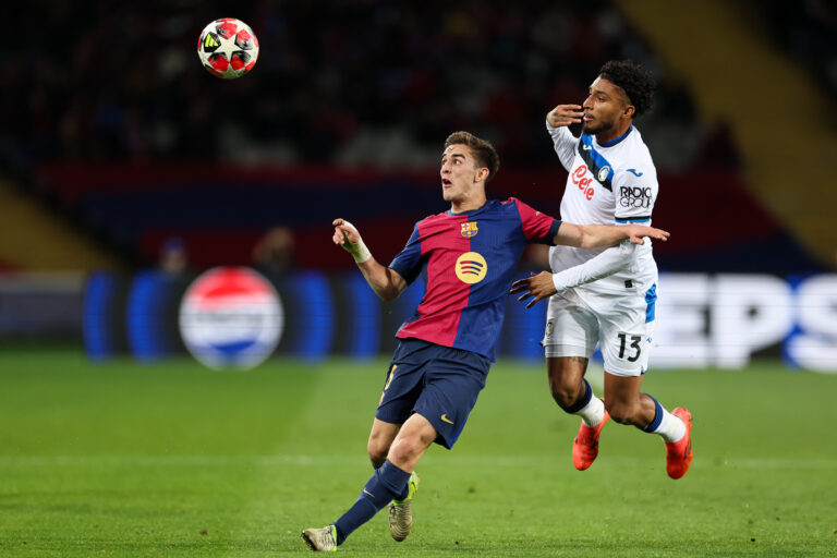 Pablo Martin Gavira Gavi of FC Barcelona and Jose dos Santons Ederson of Atalanta BC during the UEFA Champions League match, date 8, between FC Barcelona and Atalanta played at Lluis Companys Stadium on January 29 2025 in Barcelona Spain. (Photo by Judit Cartiel / PRESSINPHOTO)


2025.01.30 Barcelona
pilka nozna liga mistrzow
FC Barcelona - Atalanta Bergamo
Foto Judit Cartiel/PRESSINPHOTO/SIPA USA/PressFocus

!!! POLAND ONLY !!!