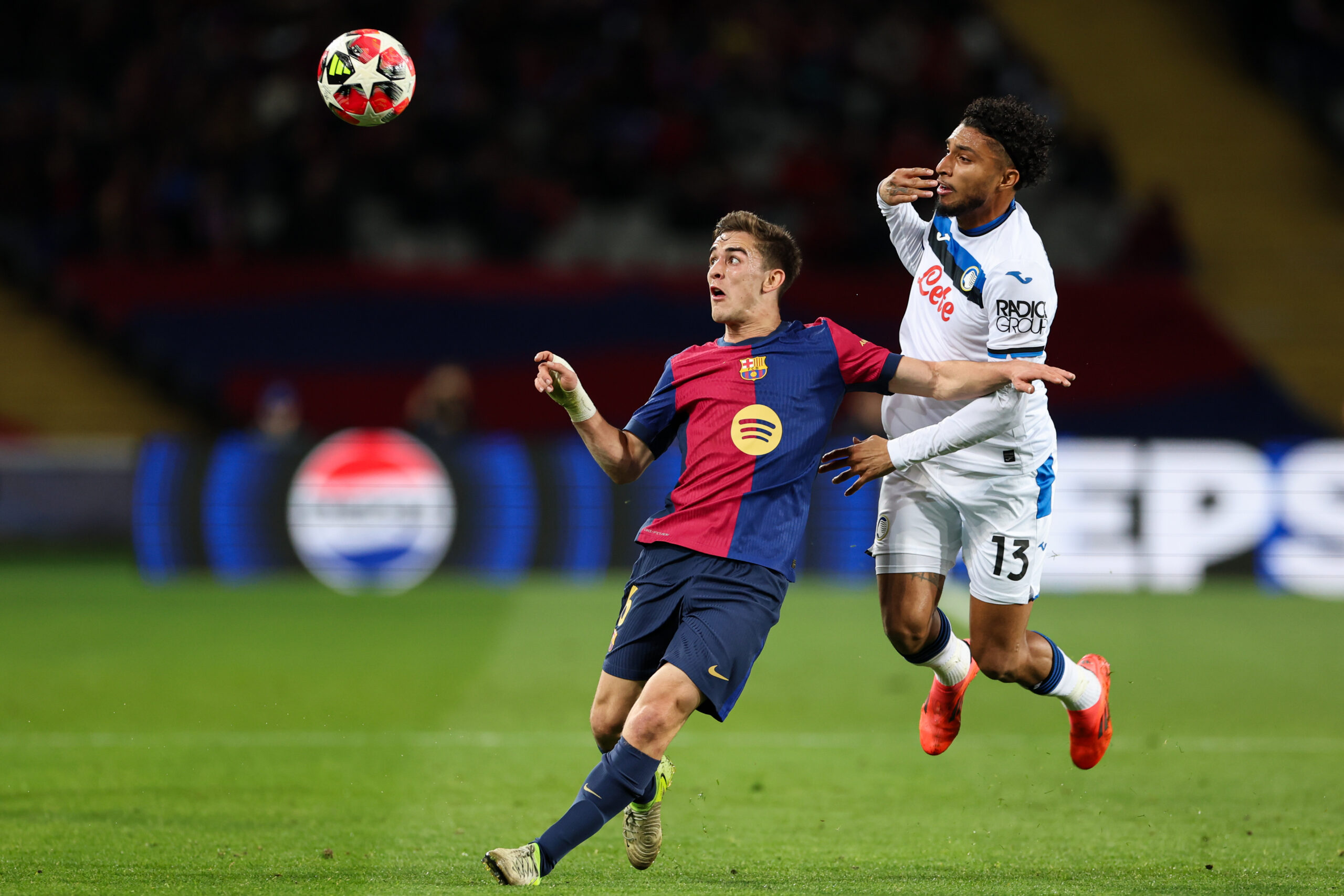 Pablo Martin Gavira Gavi of FC Barcelona and Jose dos Santons Ederson of Atalanta BC during the UEFA Champions League match, date 8, between FC Barcelona and Atalanta played at Lluis Companys Stadium on January 29 2025 in Barcelona Spain. (Photo by Judit Cartiel / PRESSINPHOTO)


2025.01.30 Barcelona
pilka nozna liga mistrzow
FC Barcelona - Atalanta Bergamo
Foto Judit Cartiel/PRESSINPHOTO/SIPA USA/PressFocus

!!! POLAND ONLY !!!