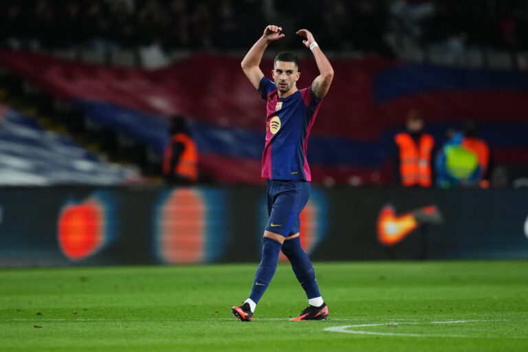 Ferran Torres of FC Barcelona celebrates the 3-2 during the Copa del Rey match, Semi-finals, leg 1, between FC Barcelona and Atletico de Madrid played at Lluis Companys Stadium on February 25, 2025 in Barcelona, Spain. (Photo by Bagu Blanco / PRESSINPHOTO)


2025.02.25 Barcelona
pilka nozna Puchar Krola
FC Barcelona - Atletico Madryt
Foto Pressinphoto/SIPA USA/PressFocus

!!! POLAND ONLY !!!