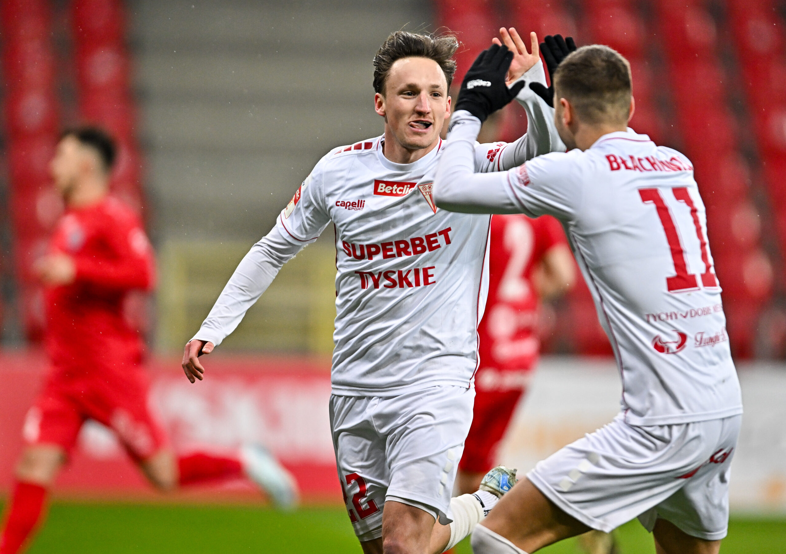 2025.03.01 Tychy
Pilka nozna Betclic 1 Liga sezon 2024/2025
Odra Opole - GKS Tychy
N/z Bramka gol radosc Julius Ertlthaler
Foto Lukasz Sobala / PressFocus
2025.03.01 Tychy
Football Polish First League season 2024/2025
Odra Opole - GKS Tychy
Bramka gol radosc Julius Ertlthaler
Credit: Lukasz Sobala / PressFocus