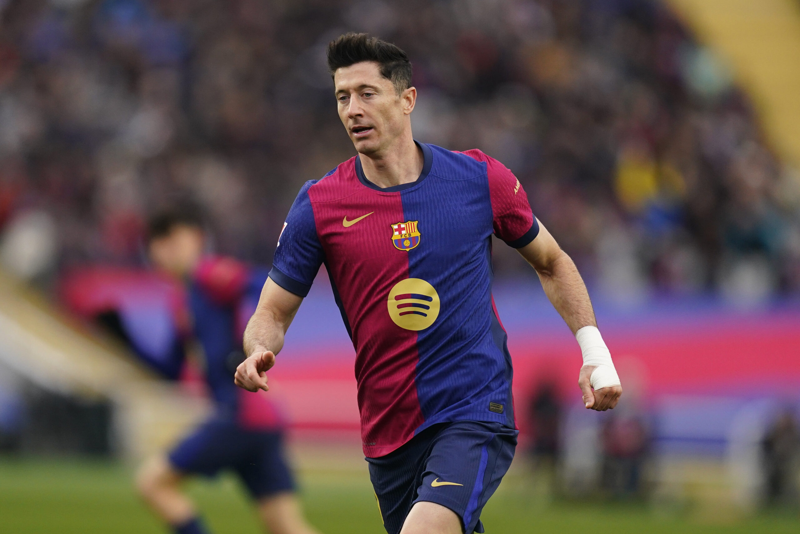 Robert Lewandowski of FC Barcelona during the La Liga EA Sports match between FC Barcelona and Real Sociedad played at Lluis Companys Stadium on March 02, 2025 in Barcelona, Spain. (Photo by Bagu Blanco / Pressinphoto)
2025.03.02 Barcelona
pilka nozna liga hiszpanska
FC Barcelona - Real Sociedad
Foto Bagu Blanco / Pressinphoto/SIPA USA/PressFocus
!!! POLAND ONLY !!!