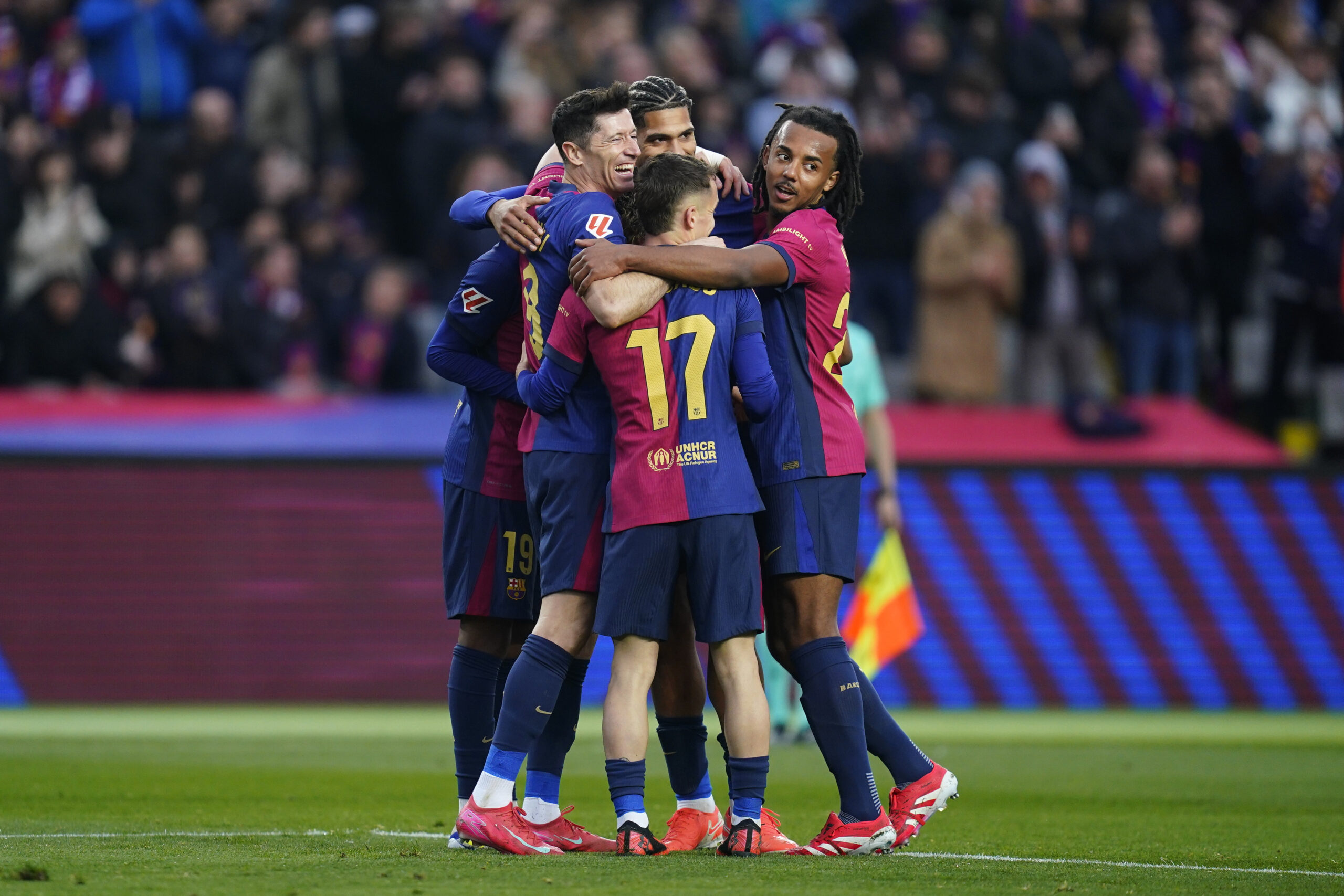Robert Lewandowski of FC Barcelona celebrates the 4-0  during the La Liga EA Sports match between FC Barcelona and Real Sociedad played at Lluis Companys Stadium on March 02, 2025 in Barcelona, Spain. (Photo by Bagu Blanco / Pressinphoto)
2025.03.02 Barcelona
pilka nozna liga hiszpanska
FC Barcelona - Real Sociedad
Foto Bagu Blanco / Pressinphoto/SIPA USA/PressFocus

!!! POLAND ONLY !!!