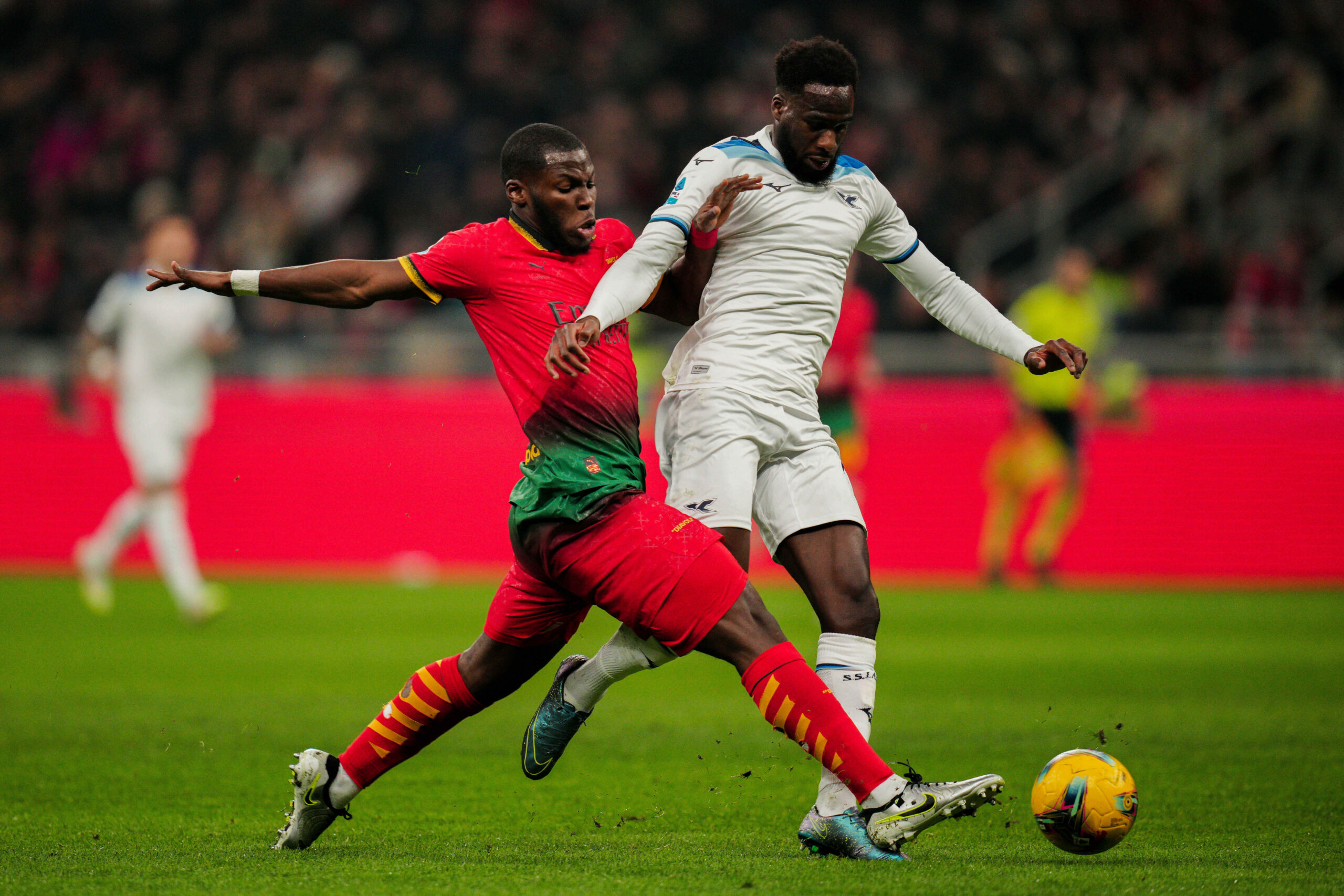 AC Milan&#039;s Yunus Musah fights for the ball with Lazio’s Boulaye Dia during the Serie A soccer match between Milan and Lazio at San Siro Stadium in Milano, north Italy - Sunday, March 02, 2025. Sport - Soccer . (Photo by Marco Alpozzi/Lapresse) (Photo by Marco Alpozzi/LaPresse/Sipa USA)
2025.03.02 
pilka nozna liga wloska
A.C. Milan - S.S. Lazio
Foto Marco Alpozzi/LaPresse/SIPA USA/PressFocus

!!! POLAND ONLY !!!