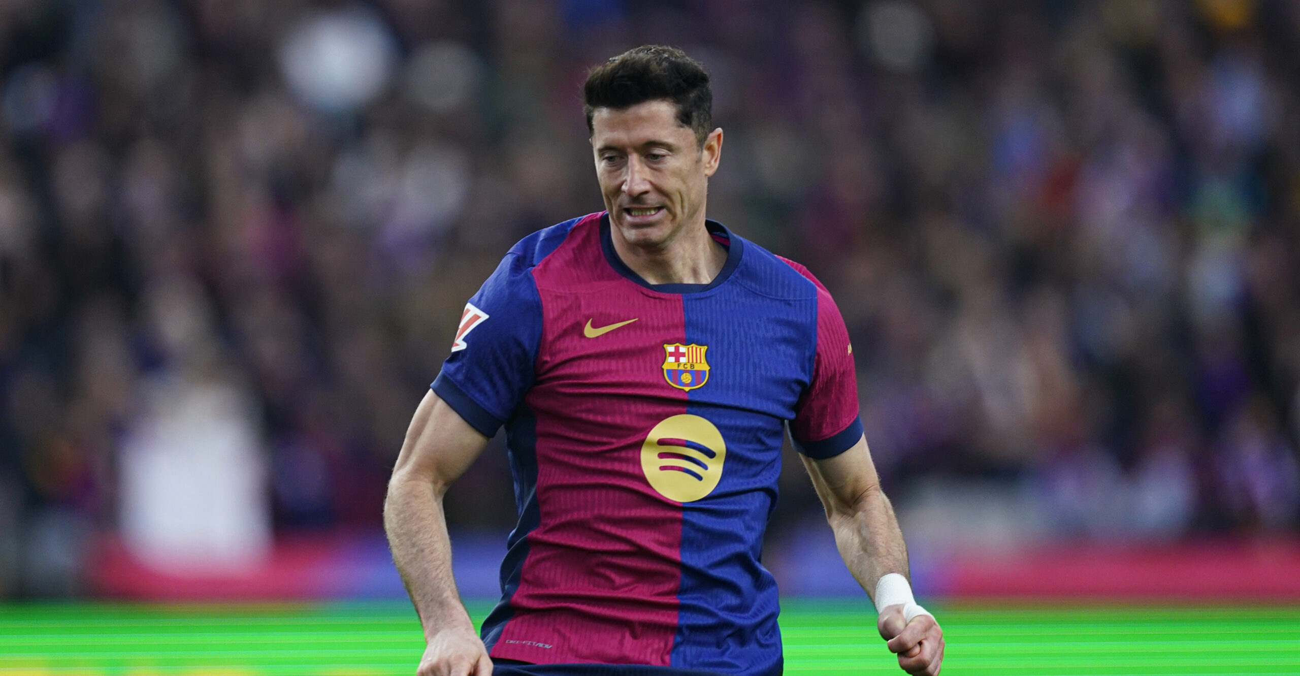 Robert Lewandowski of FC Barcelona during the La Liga EA Sports match between FC Barcelona and Real Sociedad played at Lluis Companys Stadium on March 02, 2025 in Barcelona, Spain. (Photo by Sergio Ruiz / Imago)  (Photo by pressinphoto/Sipa USA)
2025.03.02 Barcelona
pilka nozna liga hiszpanska
FC Barcelona - Real Sociedad
Foto Sergio Ruiz / Imago/SIPA USA/PressFocus

!!! POLAND ONLY !!!