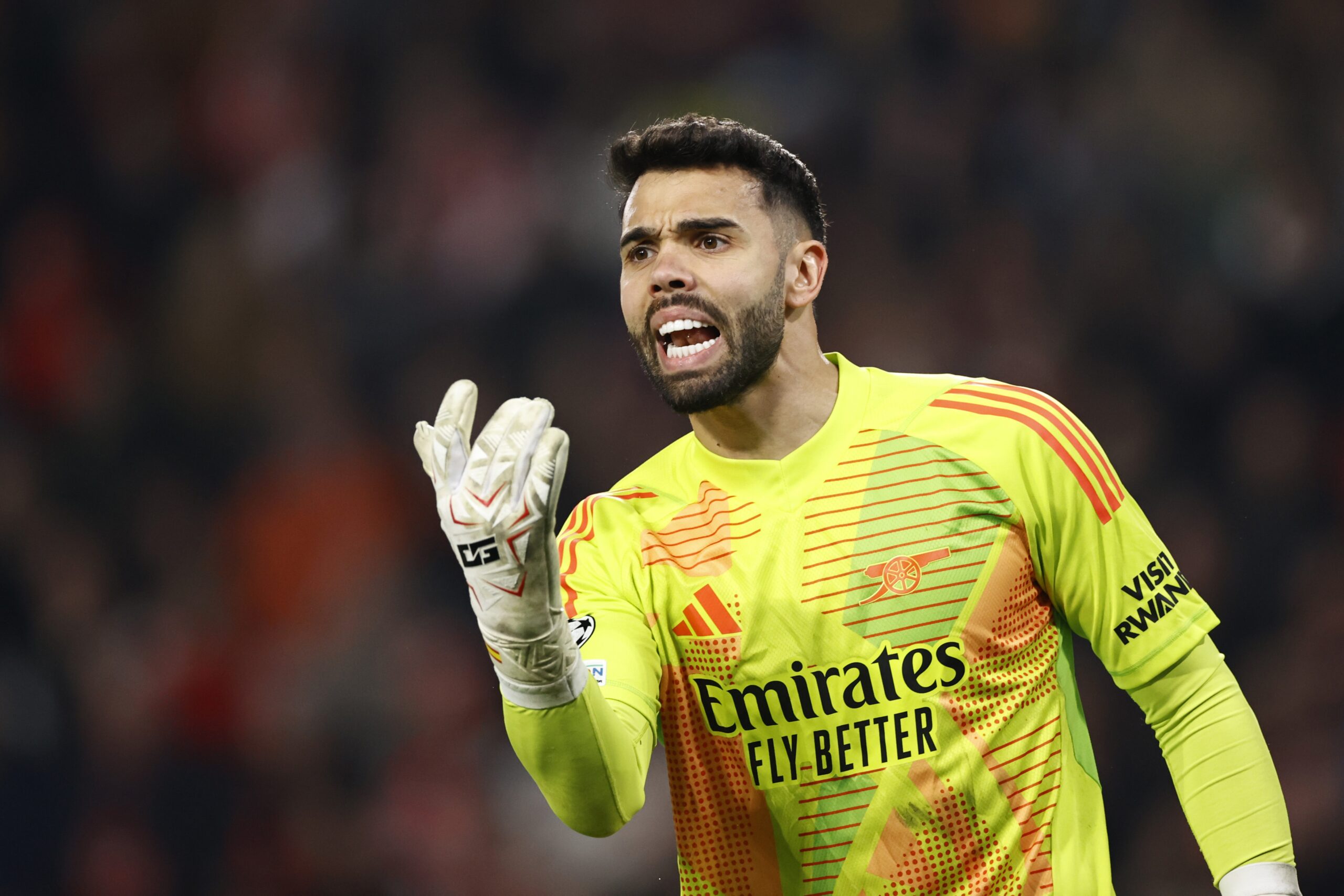 3/4/2025 - EINDHOVEN - Arsenal FC goalkeeper David Raya during the UEFA Champions league match between PSV Eindhoven and Arsenal FC at Phillips Stadium on March 4, 2025 in Eindhoven, Netherlands. ANP MAURICE VAN STEEN /ANP/Sipa USA
2025.03.04 Eindhoven
pilka nozna liga mistrzow
PSV Eindhoven - Arsenal Londyn
Foto ANP/SIPA USA/PressFocus

!!! POLAND ONLY !!!