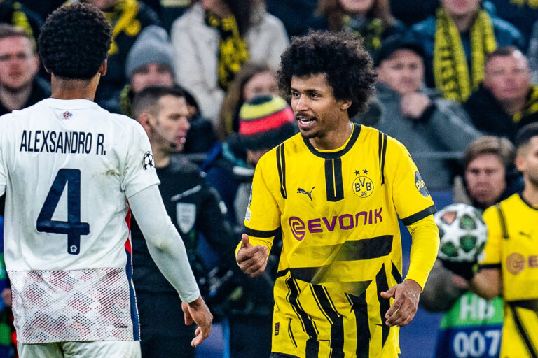 04.03.2025, Borussia Dortmund vs. OSC Lille, UEFA Champions League, Achtelfinale-Hinspiel Karim Adeyemi Borussia Dortmund, 27 Ayyoub Bouaddi OSC Lille, 32 Alexsandro OSC Lille, 4 *** 04 03 2025, Borussia Dortmund vs OSC Lille, UEFA Champions League, round of 16 first leg Karim Adeyemi Borussia Dortmund, 27 Ayyoub Bouaddi OSC Lille, 32 Alexsandro OSC Lille, 4 Copyright: xBahhoxKarax
2025.03.04 Dortmund
pilka nozna , liga mistrzow
Borussia Dortmund - Lille OSC
Foto IMAGO/PressFocus

!!! POLAND ONLY !!!