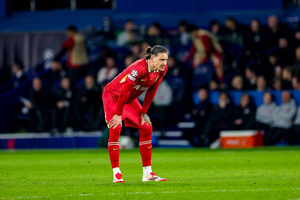 Paris Saint-Germain v Liverpool Champions League 05/03/2025. Darwin Nunez 9 of Liverpool during the Champions League match between Paris Saint-Germain and Liverpool at Parc des Princes, Paris, France on 5 March 2025. Editorial use only , Copyright: xNigelxKeenex PSI-21574-0043
2025.03.05 Paryz
pilka nozna , Liga Mistrzow
Paris Saint-Germain - FC Liverpool
Foto IMAGO/PressFocus

!!! POLAND ONLY !!!
