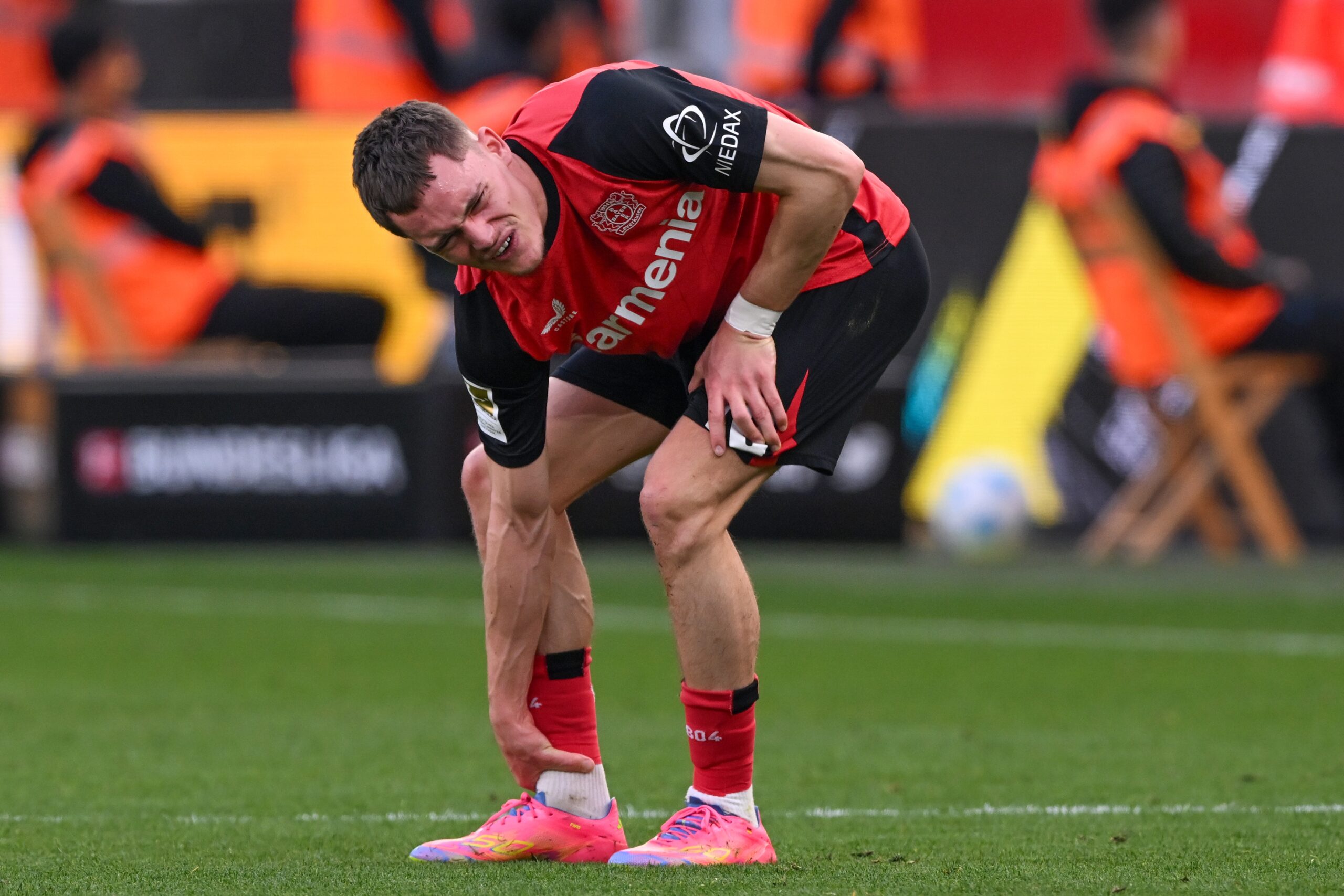 3/8/2025 - LEVERKUSEN - Florian Wirtz of Bayer 04 Leverkusen is forced off the pitch injured during the Bundesliga match between Bayer 04 Leverkusen and SV Werder Bremen at the Bay Arena on March 8, 2025 in Leverkusen, Germany. ANP | Hollandse Hoogte | GERRIT VAN KEULEN /ANP/Sipa USA
2025.03.08 Leverkusen
pilka nozna liga niemiecka
Bayer 04 Leverkusen - Werder Brema
Foto ANP/SIPA USA/PressFocus

!!! POLAND ONLY !!!