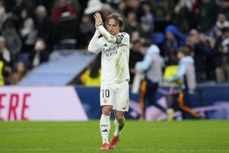 Luka Modric of Real Madrid CF during the La Liga EA Sports match between Real Madrid v Rayo Vallecano played at Santiago Bernabeu Stadium on 9 March 2025 in Madrid, Spain. (Photo by Cesar Cebolla / PRESSINPHOTO)


2025.03.10 Madryt
pilka nozna liga hiszpanska
Real Madryt - Rayo Vallecano 
Foto PRESSINPHOTO/SIPA USA/PressFocus

!!! POLAND ONLY !!!